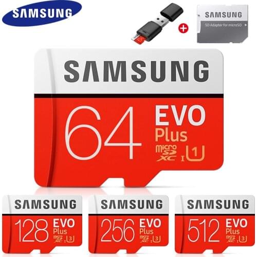 SAMSUNG Micro SD 512G Memory Card 256GB 128GB 64GB 100MB/s SDXC C10 U1U3 UHS-I MicroSD TF Flash Card 32GB for Smartphone /Tablet