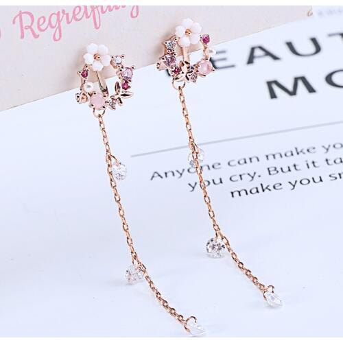 JIOFREE New Fashion Jewelry Shiny Rhinestone Clip on Earrings Geometric no pierced Earring for Women wedding party Pendientes