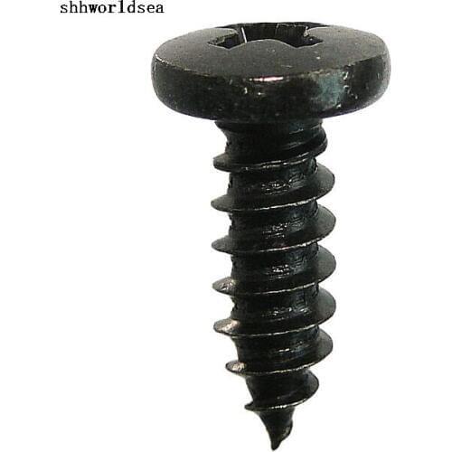 Shhworldsea automotive metal clips and fasteners for toyota cross recessed round head tapping screw