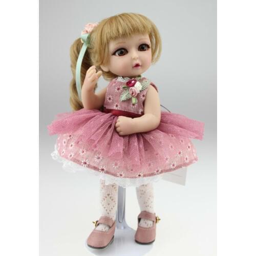 Cute 25cm Mini SD BJD 1/8 Simulation Dolls Vinyl Lifelike Play House Girl Brinquedos Kid Baby Birthday Gift Doll Toys
