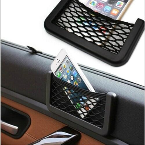 Car Storage Bag Net Pocket Auto Accessorie Accessories for Girls Car Hanging Ornament Decoration Gift Car Supplies