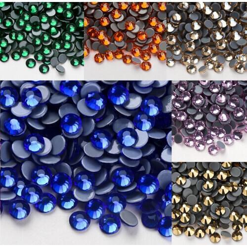 AAAA High Quality Rhinestones Non Hot Fix FlatBack Strass Sewing & Fabric Garment SS4 Ss8 Ss16 Ss40 Rhinestones DIY Decorations