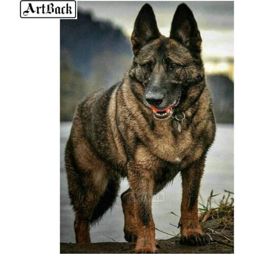 Animal full square / round diamond painting wolf dog diy 5d diamond mosaic canvas embroidery craft sticker