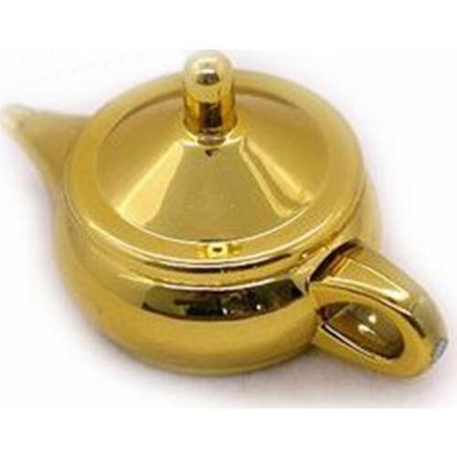 1PC Wonderful Lamp - Golden Color Magic Tricks Magician Close Up Illusions Gimmick Props Mentalism Coin Appearing Vanish Magia