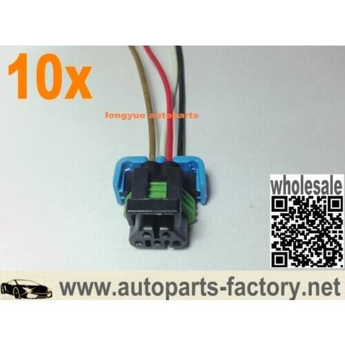 10pcs Oxygen O2 Sensor Female Harness Connector for 05-12 LS2 LS3 LS7 Camaro Corvette