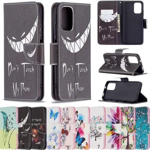 10pcs/lot Printed Patterns Flip Phone Case For LG K42 Wallet Case +Stand Holder