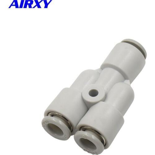 10pcs PY pneumatic fittings 3 Way Y shaped Tee push in pneumatic air fitting PY4 PY6 PY8 PY10 PY12
