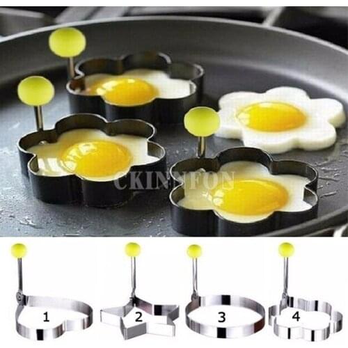 200Pcs/Lot Stainless Steel BBQ Fried Egg Shaper Pancake Mould Mold Kitchen Cooking Tools