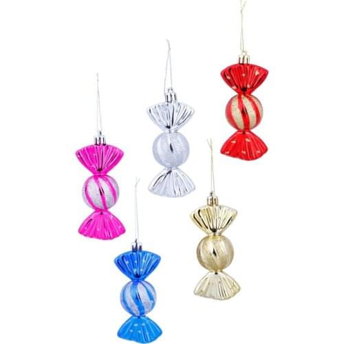 5Pcs Christmas Hanging Pendant Candy Decor Christmas Tree Decoration