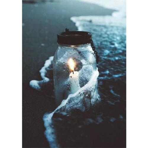 Seaside scenery 5D DIY full diamond cross stitch diamond mosaic home decoration