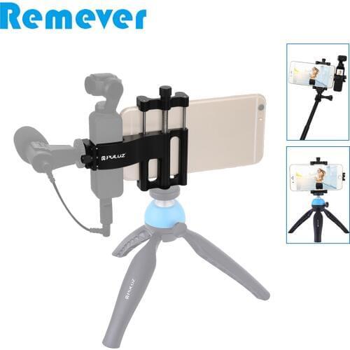Aluminum Fixing Clamp Expansion Mobile Phone Mounts Holder with Cold Shoe Adaptor for DJI OSMO Pocket Handheld Gimbal Camera
