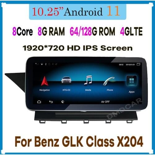 10.25" 8Core CPU 8G RAM Android 10 Car Radio Multimedia Player GPS Navigation for Mercedes Benz GLK Class X204 2008-2015 CarPlay