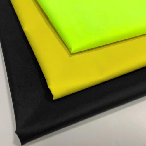 Free Shipping 1M*1.5M Nylon Taffeta 210T Waterproof White Pu Coating Fluorescent Green Color Outdoor Clothing Fabric