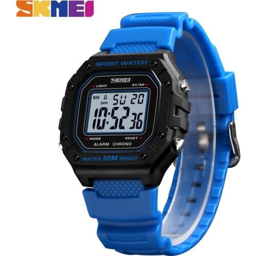 SKMEI Fashion Digital Watch Men Outdoor Sport Wristwatch Waterproof Countdown Chronograph Military Clock Relogio Masculino 1496