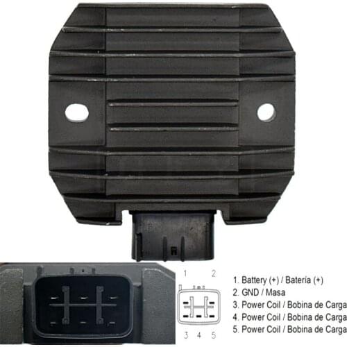For YAMAHA Rhino 450 YXR450F 2006 2007 2008 2009 Rhino 660 YXR660F 2004 2005 2006 2007 Motorcycle Voltage Regulator Rectifier