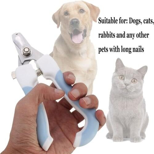Long-lasting Professional Pet Cat Dog Nail Clipper Cutter Stainless Steel Grooming Scissor Clippers Claw Nail Scissors With Lock
