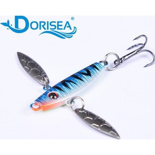DORISEA 1Pcs 50MM 7G Ice Fishing Hook Vertical Jigging Lure Bait Hard Lead Fishing Lure Hook