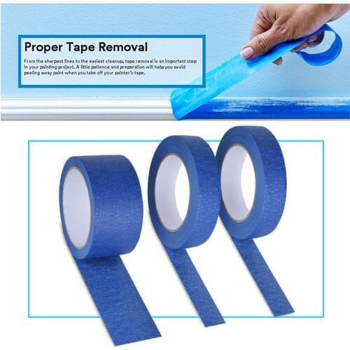 2121 Newest Blue Painter Tape Paper Adhesive House Painting Peeling Peel Tape Easy To Tear Masking Tape Hardware Hot Sealers
