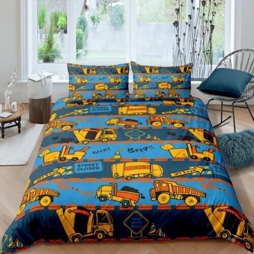 3D Duvet Cover Sets Bedding Set Quilt Comforter Covers Bed linens King Queen Full Double Size Shop Truck Custom Home Texitle