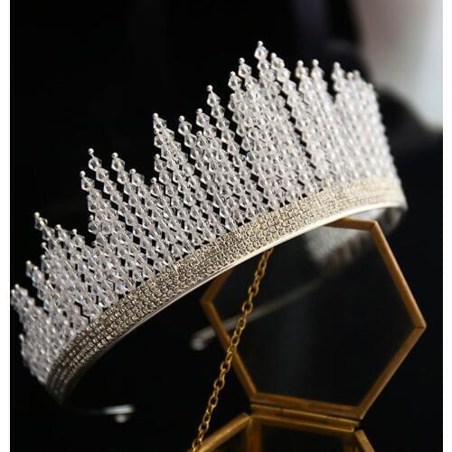 New Bling Wedding Crown Diadem Tiara Crystal Elegant Woman Tiaras And Crowns For Pageant Party Hair Ornaments