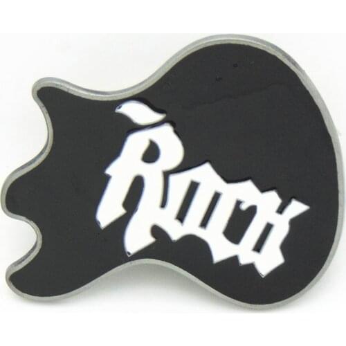 Western cowboy belt buckle guitar black drop oil zinc alloy mens personalized belt buckle