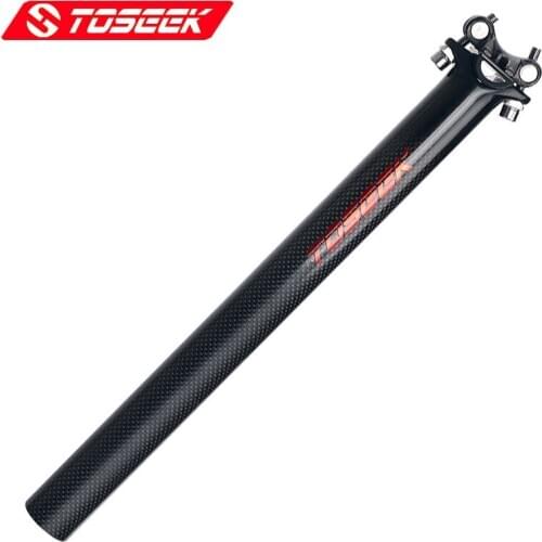 TOSEEK matte 3k Carbon Seatpost MTB/Road Bicycles Carbon Fiber seat post Light seat tube Cycling Seat Post Parts 27.2/30.8/31.6