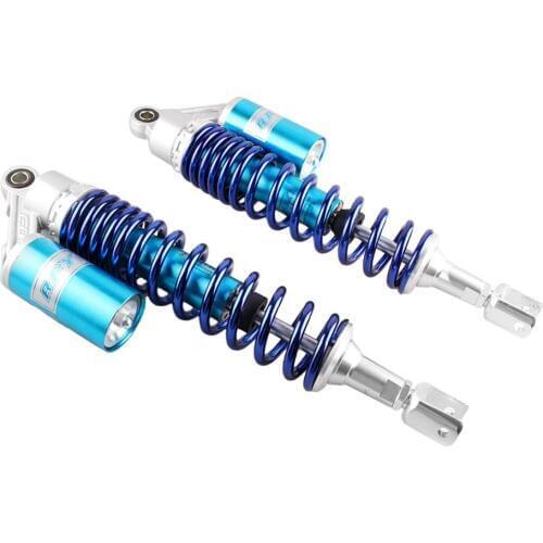 2PC 390mm U Type Motorcycle Air Shock Absorber For Go Kart Honda Kawasaki Suzuki Yamaha Sport Street Bike Rear Suspension Clevis