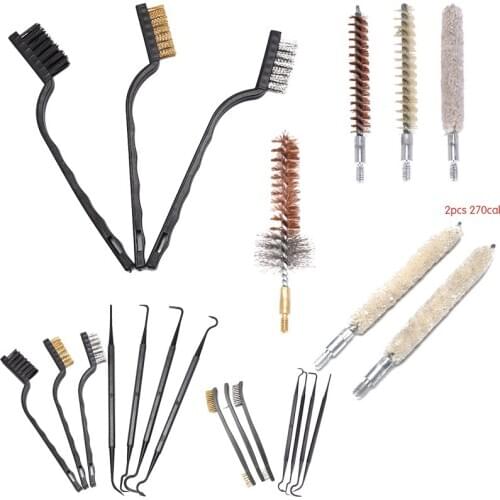New 1/2/3pcs/Set New Brush Cleaning Kit Airsoft For Hand Gun HuntingTactical Shortgun Rifle Cleaning Tool Set