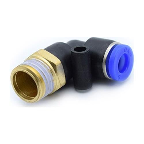 10 pcs/lot Pneumatic quick joint PL OD 4/6/8/10/12 joint element Pneumatic Male Elbow Connector Tube Air Push In Fitting