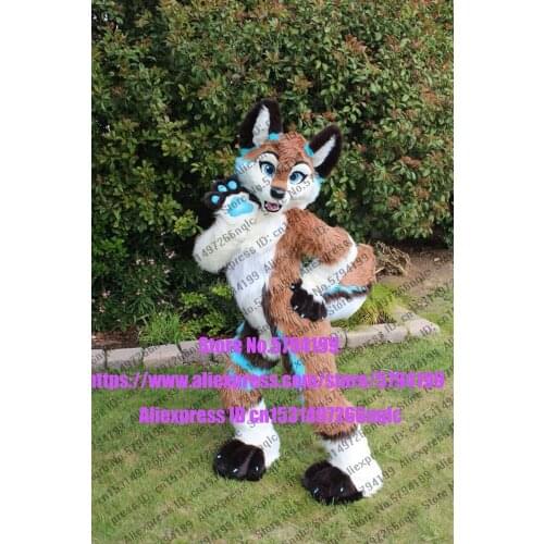 Customized Available REAL PHOTO KJ0023 full sets husky dog Suit fursuit CAT wolf Costume fox Party Carnival Gift
