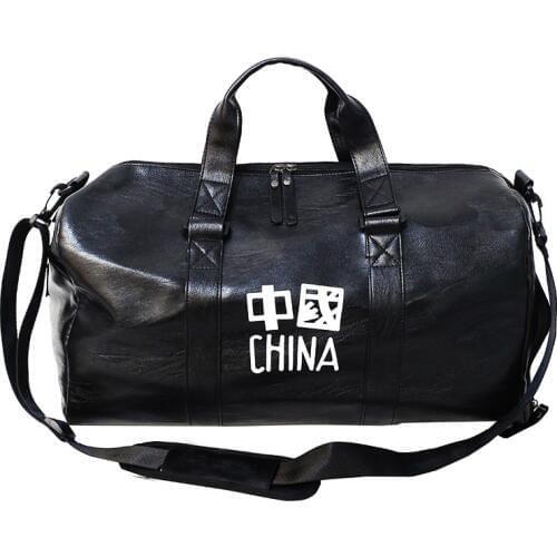 Portable Women Travel Shoulder Bag Ladies Fashion Letter China Weekend Duffel Bags Men Large Luggage Bag Casual Travel Handbags