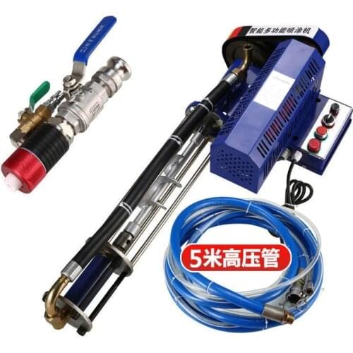 Portable Mortar Spray Machines with 5M pipes Putty Power Cement Grouting Coating Latex Airless Painting Tools Short spray gun