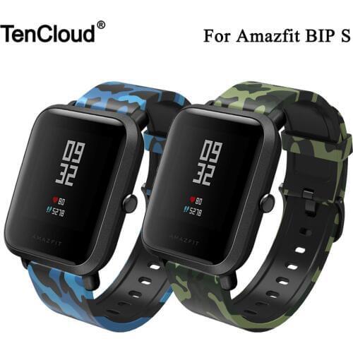 Camouflage Watch Band For Amazfit Bip S/U Wrist Strap For Xiaomi Huami Amazfit GTS 2/POP/GTR 42MM Bracelet Watch Accessories