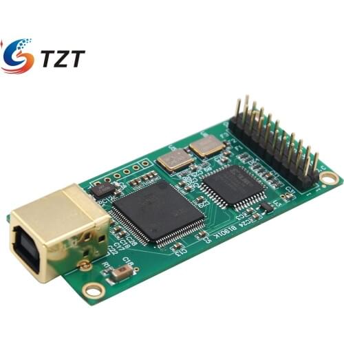 TZT USB Digital Interface USB Audio Interface For Amanero USB Audio Class 2 I2S Input DAC Board PCM DSD