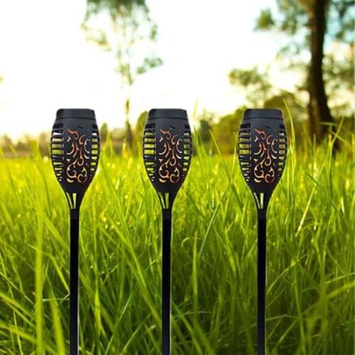 Outdoor Light Torch Solar Light Patio Garden Dancing Flickering Flame Lamp Landscape Waterproof Lawn Lamp Path Lighting