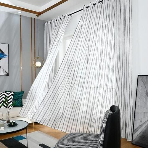 Heart Stripe Polyester Tulle Curtain Window Living Room Bedroom Drape Home Decor curtain home decoration tulle on window curtain