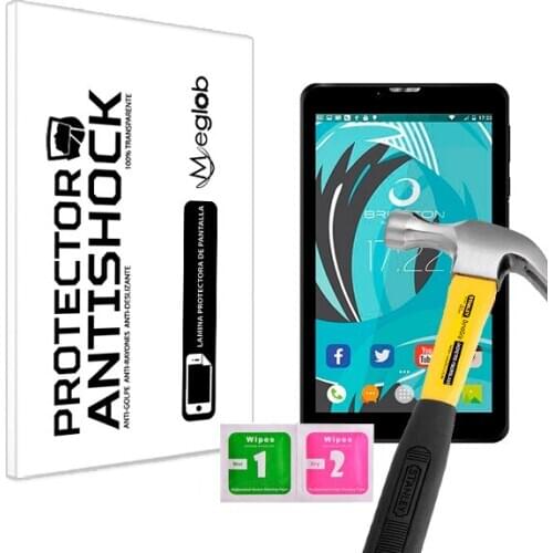 Screen protector Anti-Shock Anti-scratch Anti-Shatter compatible with Tablet Brigmton BTPC-PH6