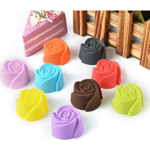 1PCS 3D Rose Petal Flower Shaped Cutter Maker Elegant Cake Mould Fondant Cake Decorating Mould Sugar Craft Mould DIY Tools