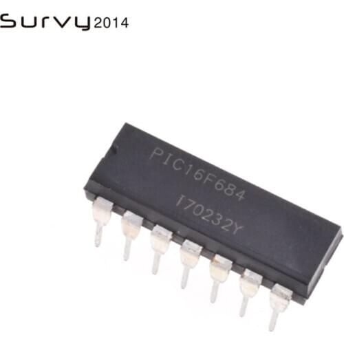 2pcs/lots PIC16F684-I/P PIC16F684 DIP-14 New original IC diy electronics