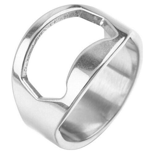 2000 pcs/ lot Stainless Steel Beer bottle opener Wine Finger Ring Opener for Beer Bar Tool Wholesale