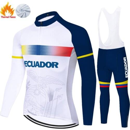 2021 Ecuador Winter Thermal Fleece Ropa Ciclismo Hombre Cycling Equipment Maillot Ciclismo Hombre Ciclismo Masculino Cycling