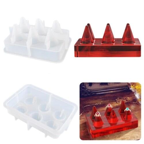 2021 Transparent Silicone Mould Dried Flower Resin Decorative Craft DIY Ring display stand Mold resin molds for jewelry
