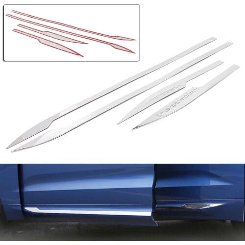 For Volvo XC60 2018 Car Side Door Body Bottom Molding Decoration Cover Trim STripe 4PCS