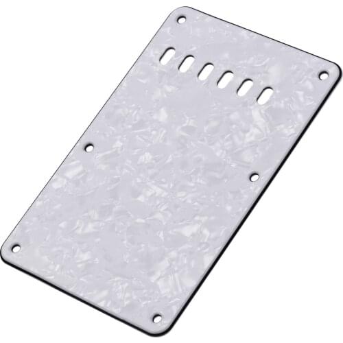 6 Holes 3-Ply Guitar Backplate Tremolo Back Cover Replacement for ST Electric Guitar Accessories for Guitar Parts