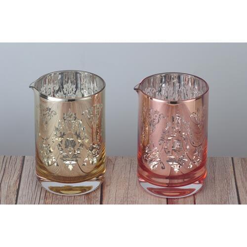 Seamless 600ml Bar Cocktail Mixing Glass --Copper/Gold Version