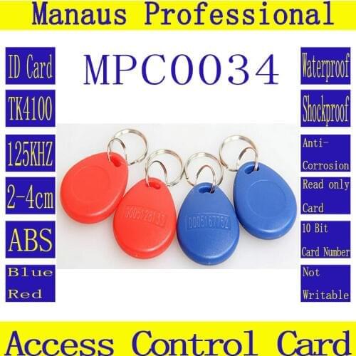 BRAND Quality Assurance TK4100 ID keyfobs RFID Tag 125KHZ Proximity Token Access Control Attendance key Ring Card 200Pcs/lot C34
