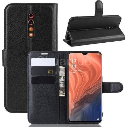 Book Style PU Leather Case Cover for OPPO Reno Z Flip Wallet Phone Bags Cases with Stand for OPPO Reno Z