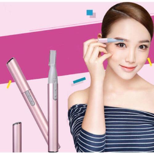 Electric Face Eyebrow Scissors Hair Trimmer Mini Portable Flawlessly Women Body Shaver Remover Blade Razor Epilator Painless