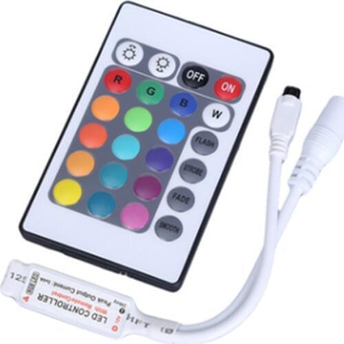 24 Key IR Remote Wireless Mini Remote Controller DC12V Controller For SMD3528/5050 LED RGB Strip Lights