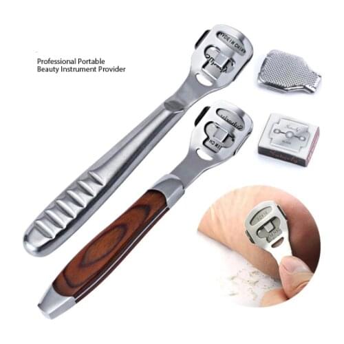 NEW Peach wood Foot Skin Shaver Corn Cuticle Cutter Remover Rasp Pedicure File Foot Callus 10 Blades Foot Care Tool